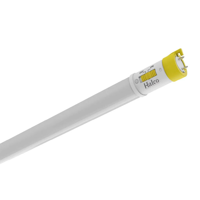 Halco T8EM-24FR09-CSBYP-LED-UL924-2PK 24 Inch LED Emergency Linear T8 Tube G13 Base Wattage/CCT Selectable 7W/8W/9W 3000K/3500K/4000K/5000K/6500K 120-277V 90-Minute Battery Backup 2-Pack (82384)