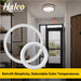 Halco T9C8-8CS-HYB-LED LED Circline 8 Inch T9 G10Q Base 11W Hybrid Type A/B CCT Selectable 3500K/4000K/5000K/6500K 1400Lm 120-277V Non-Dimmable (87506)