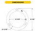 Halco T9C8-8CS-HYB-LED LED Circline 8 Inch T9 G10Q Base 11W Hybrid Type A/B CCT Selectable 3500K/4000K/5000K/6500K 1400Lm 120-277V Non-Dimmable (87506)