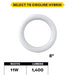 Halco T9C8-8CS-HYB-LED LED Circline 8 Inch T9 G10Q Base 11W Hybrid Type A/B CCT Selectable 3500K/4000K/5000K/6500K 1400Lm 120-277V Non-Dimmable (87506)
