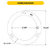 Halco T9C12-8CS-HYB-LED LED Circline 12 Inch T9 G10Q Base 16W Hybrid Type A/B CCT Selectable 3500K/4000K/5000K/6500K 2000Lm 120-277V Non-Dimmable (87507)