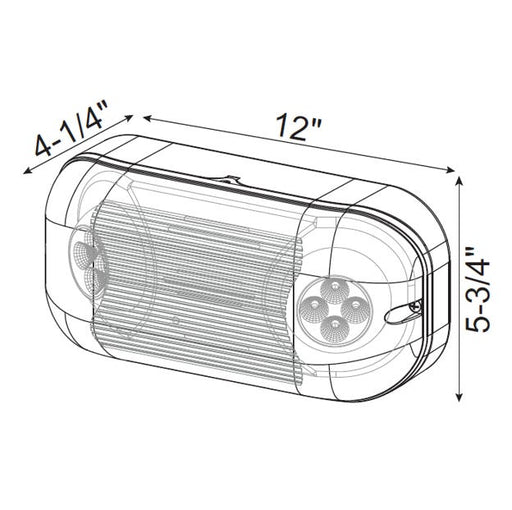 Halco EMG-WLEM-WH Emergence Series Wet-Location Emergency Unit White Housing Self-Diagnostics (97115)