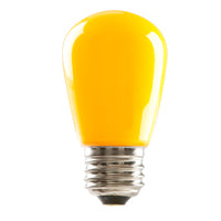 Halco S14YEL1C/LED 1.4W LED S14 120V Medium E26 Base Dimmable Yellow Bulb (80520)