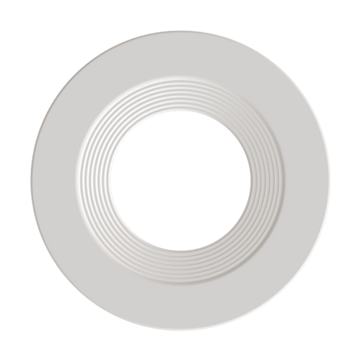 RAB Color Trim For 4 Inch Modular Downlights Round White Baffle (HAT4RBW)