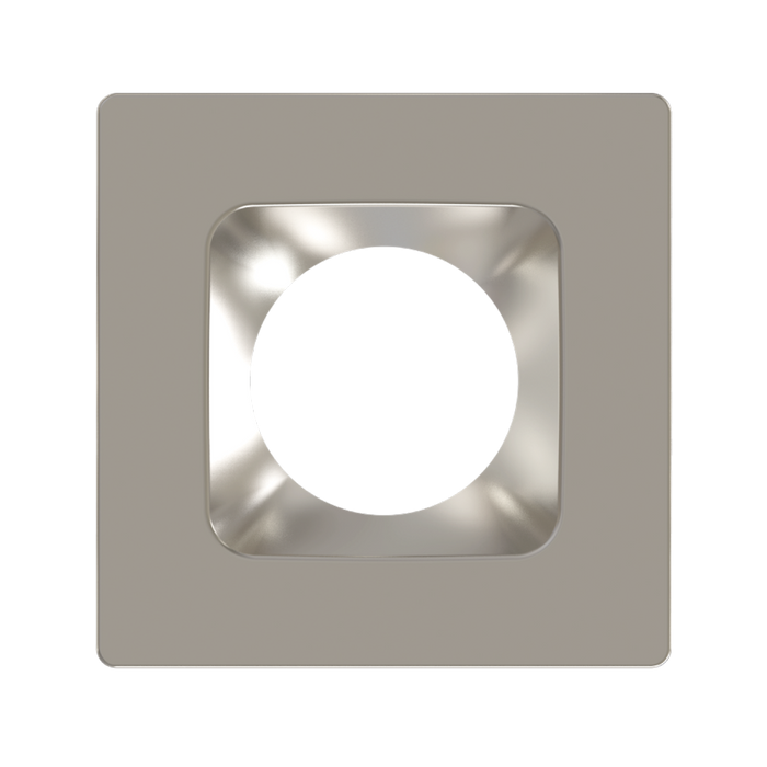 RAB Color Trim For 4 Inch Modular Downlights Square Brushed Nickel Smooth (HAT4SBN)