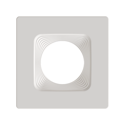 RAB Color Trim For 4 Inch Modular Downlights Square White Baffle (HAT4SBW)