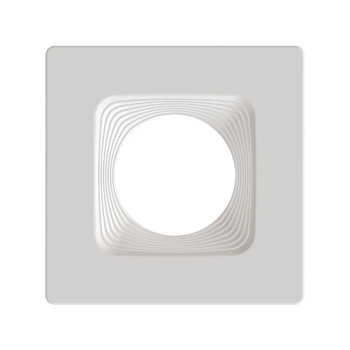 RAB Color Trim For 4 Inch Modular Downlights Square White Baffle (HAT4SBW)