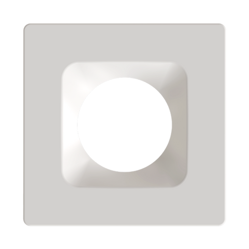 RAB Color Trim For 4 Inch Modular Downlights Square White Smooth (HAT4SW)