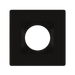 RAB Color Trim For 6 Inch Modular Downlights Square Black Smooth (HAT6SB)