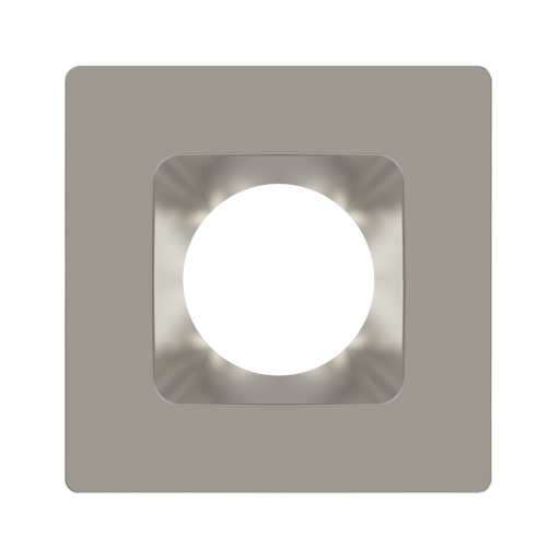 RAB Color Trim For 6 Inch Modular Downlight Square Brushed Nickel Smooth (HAT6SBN)
