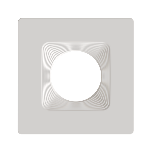 RAB Color Trim For 6 Inch Modular Downlights Square White Baffle (HAT6SBW)