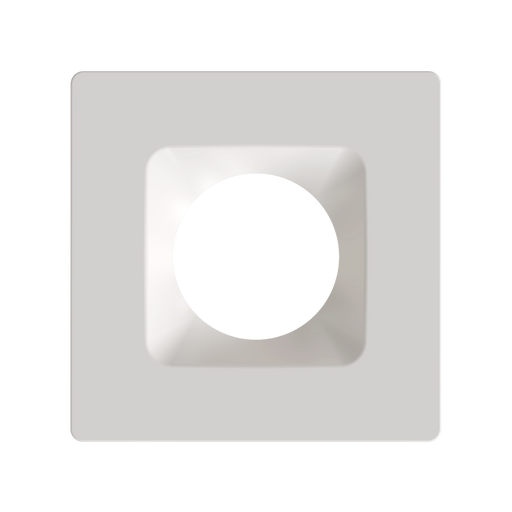 RAB Color Trim For 6 Inch Modular Downlights Square White Smooth (HAT6SW)