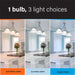 Feit Electric [300W Equivalent] A23 CCT Selectable 2700K/4000K/5000K LED Bulb (OM300/3CCT/LEDI)