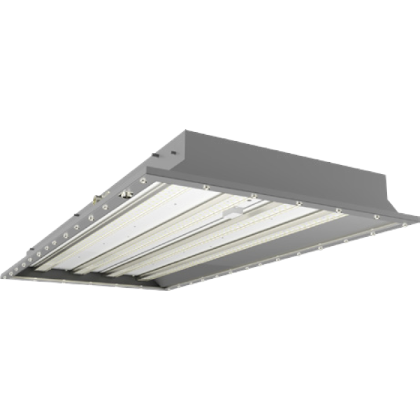 RAB Hazardous Location 2X4 60W 5000K Pendant Ceiling Mount 120-277V 0-10V Dimming With Battery Backup Gray (HAZPAN2X4-60/E)