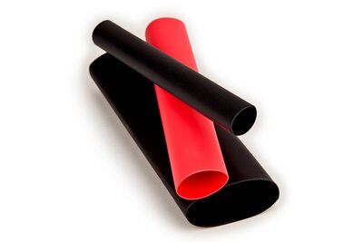 3M - 60074 Thin-Wall Flexible Polyolefin Adhesive -Lined Heat Shrink Tubing Eps400 0.7 Inch Black 6 Inch Pieces (7010350256)