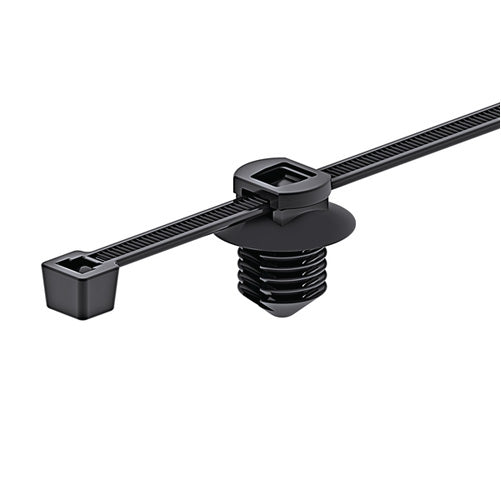 HellermannTyton 2-Piece Cable Tie/Fir Tree Mount 8.0 Inch Long .38 Inch 500 Per Package (111-85810)