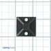 HellermannTyton Adhesive Base 1.12 Inch X 1.12 Inch .18 Inch Maximum Tie Width .18 Inch Hole Diameter PA66/SR Black 100 Per Package (MB4A0C2)