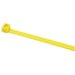 HellermannTyton Cable Tie 4 Inch Long UL Rated 18 Pounds Tensile Strength PA66 Yellow 100 Per Package (116-01814)