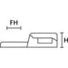 HellermannTyton Cable Tie Anchor Mount .17 Inch Hole Diameter .20 Inch Maximum Tie Width PEEK Beige 100 Per Package (151-00757)