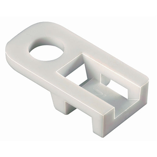 HellermannTyton Cable Tie Anchor Mount .20 Inch Hole Diameter .20 Inch Maximum Tie Width PEEK Beige 100 Per Package (151-00758)