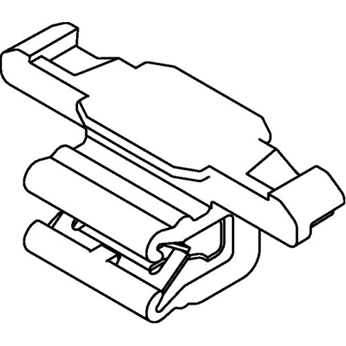 HellermannTyton Connector Clip Hole Diameter 6.2X12.2mm PA66HIRHS Black 10000 Per Box (151-00834)