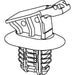 HellermannTyton Connector Clip Mounting Hole Diameter 6.2 5000 Per Package (151-02051)