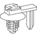 HellermannTyton Connector Clip With Fir Tree 0.7-5.1mm Panel Thickness 6.5-7.0mm Hole Diameter PA66HIRHS Black 500 Per Package (151-00459)