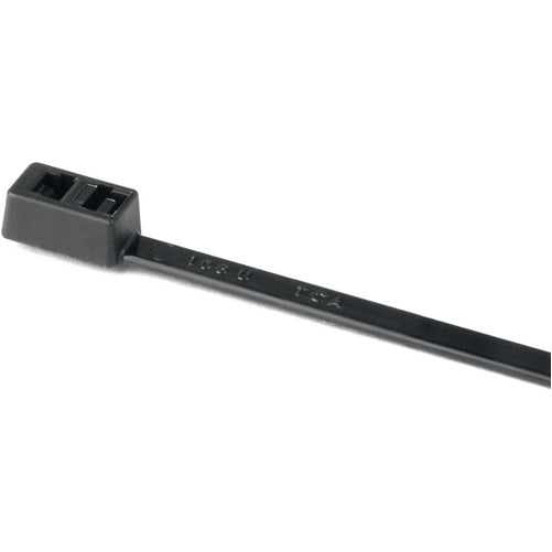 HellermannTyton Double-Head Cable Tie 15.6 Inch Long 50 Pounds Tensile Strength PA66HS Black 100 Per Package (117-00008)