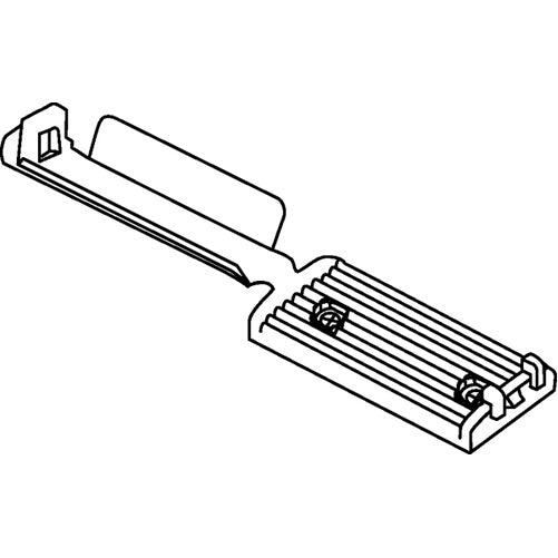 HellermannTyton Flat Ribbon Cable Clamp Adhesive 3.38 Inch Hole Diameter PA66HIR Black 100 Per Package (151-15800)