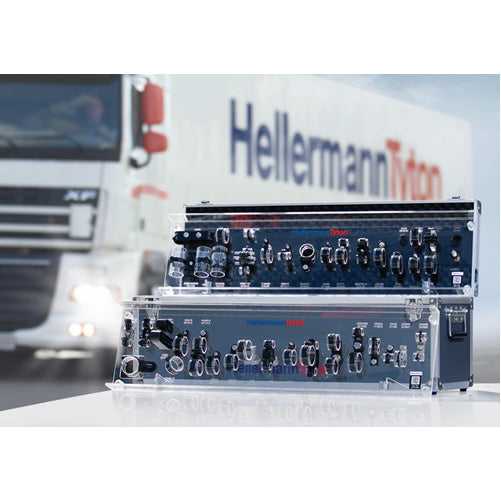 HellermannTyton HC Clamp Bundle Separator Three Hole PA66GFHIRHS Black 500 Per Package (133-00998)