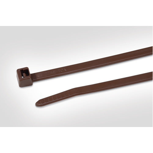 HellermannTyton Heavy-Duty Cable Tie 11.8 Inch Long 120 Pounds Tensile Strength PA46 Brown 500 Per Package (111-01619)