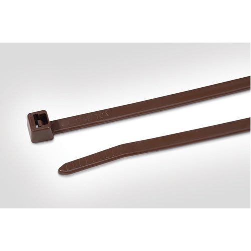HellermannTyton Heavy-Duty Cable Tie 15.4 Inch Long UL Rated 175 Pounds Tensile Strength PA46 Brown 25 Per Package (111-00966)