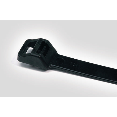 HellermannTyton Heavy-Duty Cable Tie 22.3 Inch Long UL Rated 250 Pounds Tensile Strength PA66HIRHSUV Black 25 Per Package (111-01196)