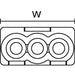 HellermannTyton HelaCon Plus Mini Push-In Style Wire Connector Double Spring 2-Port Polycarbonate Yellow 150 Per Package (148-90036)