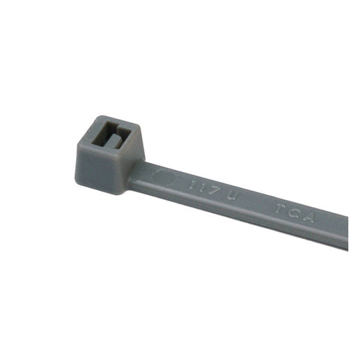 HellermannTyton High Temperature Cable Tie 5.8 Inch Long 30 Pounds Tensile Strength PA46 Gray 1000 Per Package (111-01459)