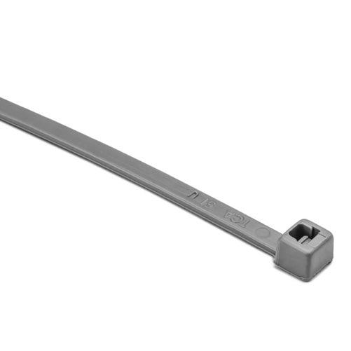 HellermannTyton High Temperature Cable Tie 5.8 Inch Long 30 Pounds Tensile Strength PA46 Gray 1000 Per Package (111-01459)