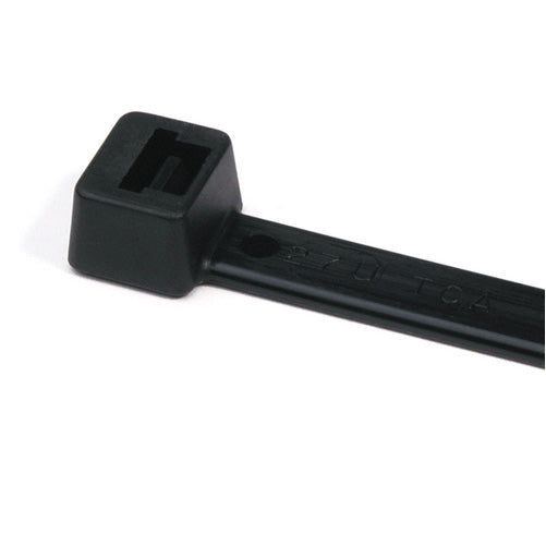 HellermannTyton High Temperature Cable Tie 8 Inch Long UL Rated 50 Pounds Tensile Strength PA66HIRHSUV Black 500 Per Package (111-00931)