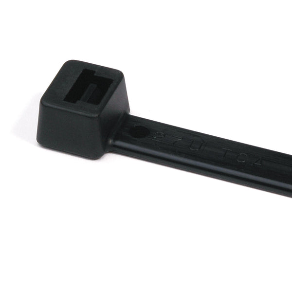 HellermannTyton High-Temperature Cable Tie 21 Inch Long 120 Pound Tensile Strength PA66HIRHSUV Black 50 Per Package (111-12760)