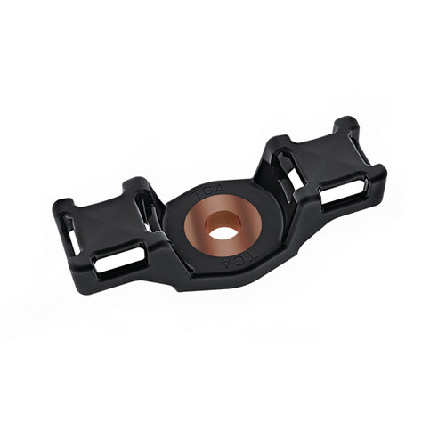 HellermannTyton High Torque Double Mount 4-Way Mounting Hole .375 Inch Maximum Torque 114.0 Pound Per Foot PA66HIRHSUV Black 100 Per Package (151-02104)