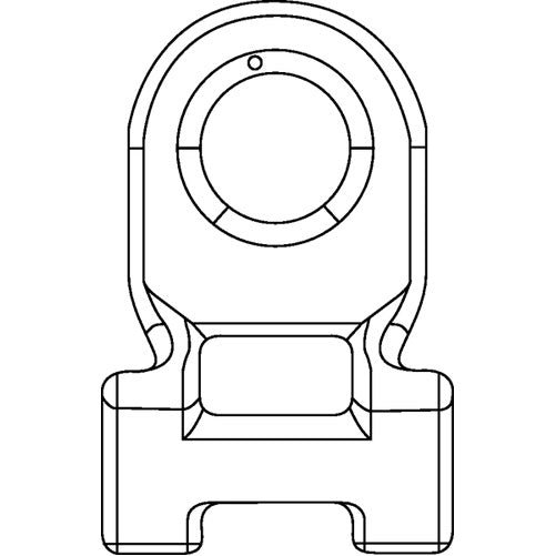 HellermannTyton High Torque Mount Mounting Hole Diameter 0.327 Inch Maximum Torque 114.0 Pound Per Foot PA66HIRHSUV Black 100 Per Package (151-02098)