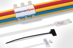 HellermannTyton Identification Tie 8 Inch Long 50 Pound Tensile Strength PA66 Orange 100 Per Package (IT50RD3C2)