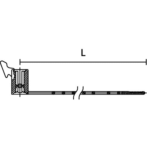 HellermannTyton Ladder Stud Mount 4.3 Inch Length Stud Diameter .2 Inch Maximum Bundle Diameter 0.91 Inch PA66 Black 500 Per Package (150-28140)
