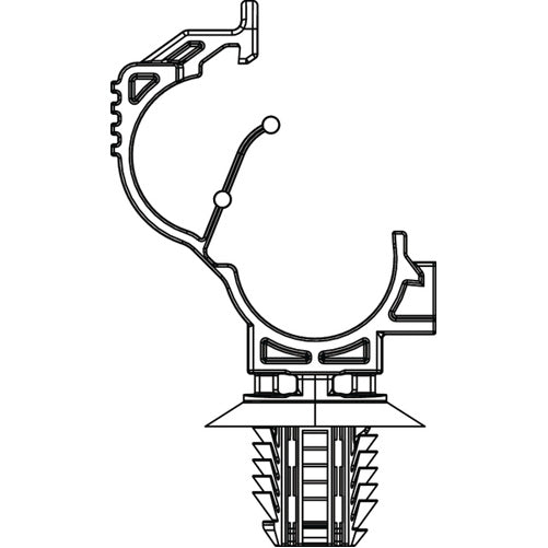 HellermannTyton LOC Locking Clamp 100 Per Package(151-02218)