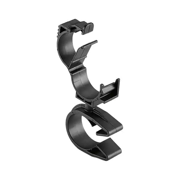 HellermannTyton LOC Locking Clamp 15-19mm To MOC Clip 22mm PA66HIRHSUV Black 1000 Per Carton (156-01895)