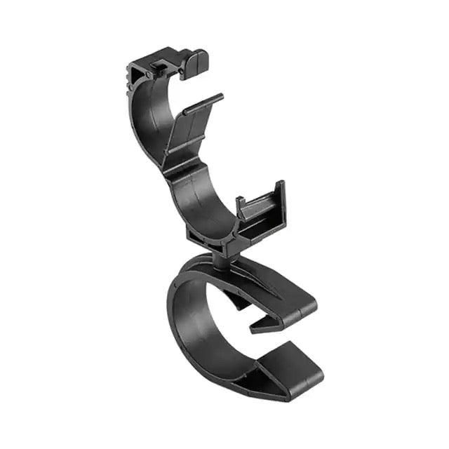 HellermannTyton LOC Locking Clamp 15-19mm To MOC Clip 26mm PA66HIRHSUV Black 1000 Per Carton (156-01897)