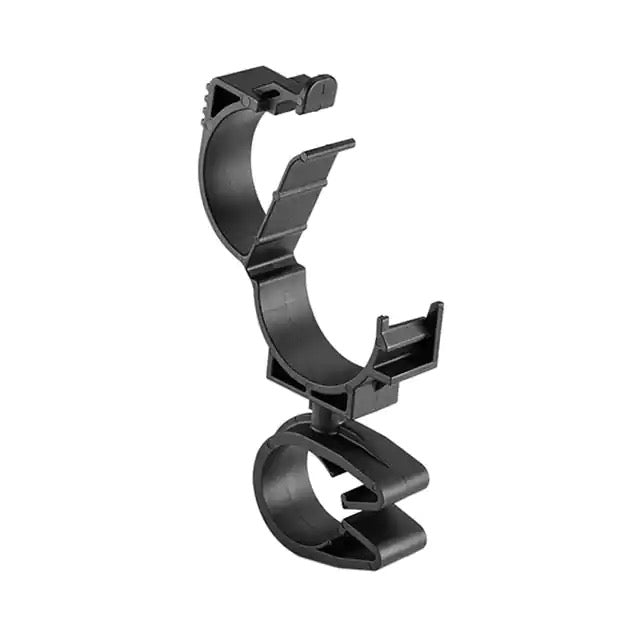 HellermannTyton LOC Locking Clamp 20-25mm To MOC Clip 19mm PA66HIRHSUV Black 1000 Per Carton (156-01918)