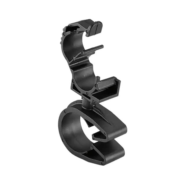 HellermannTyton LOC Locking Clamp 5-9mm To MOC Clip 22mm PA66HIRHSUV Black 1000 Per Carton (156-01847)
