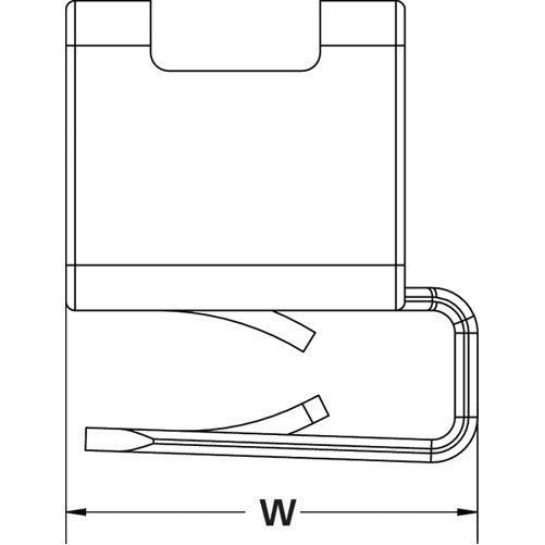 HellermannTyton Low Profile 90 Degree Metal Edge Clip 1.5 100 Per Bag(151-02189)