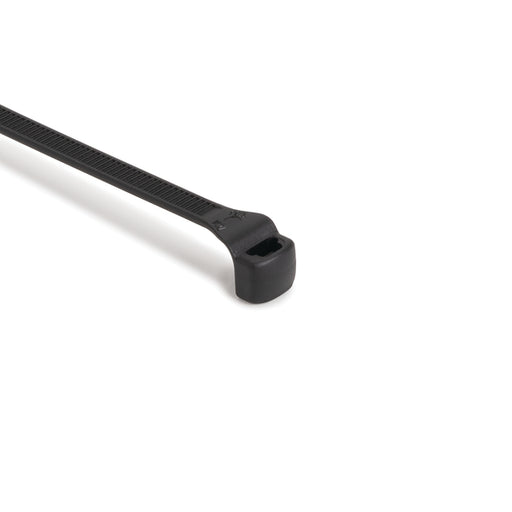 HellermannTyton Low Profile Cable Tie 7.7 Inch Long 50 Pound Tensile Strength PA66HS Black 1000 Per Package (112-00061)