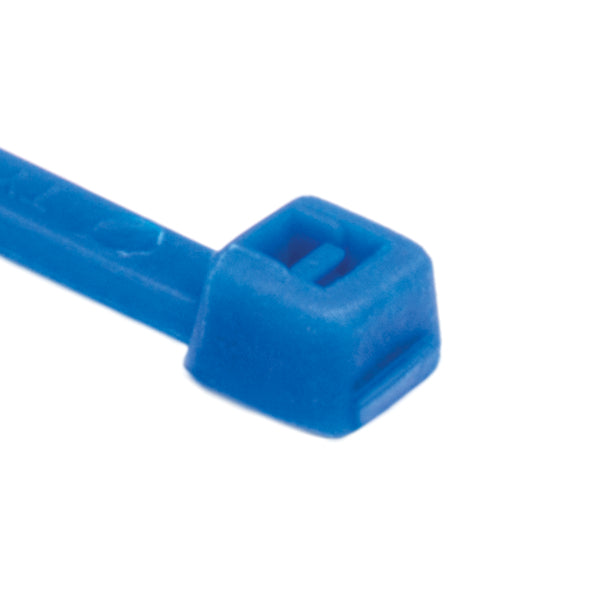 HellermannTyton MilSpec Cable Tie 5.5 Inch Long MS3367 18 Pound Tensile Strength PA66 Blue 1000 Per Bag (111-02571)